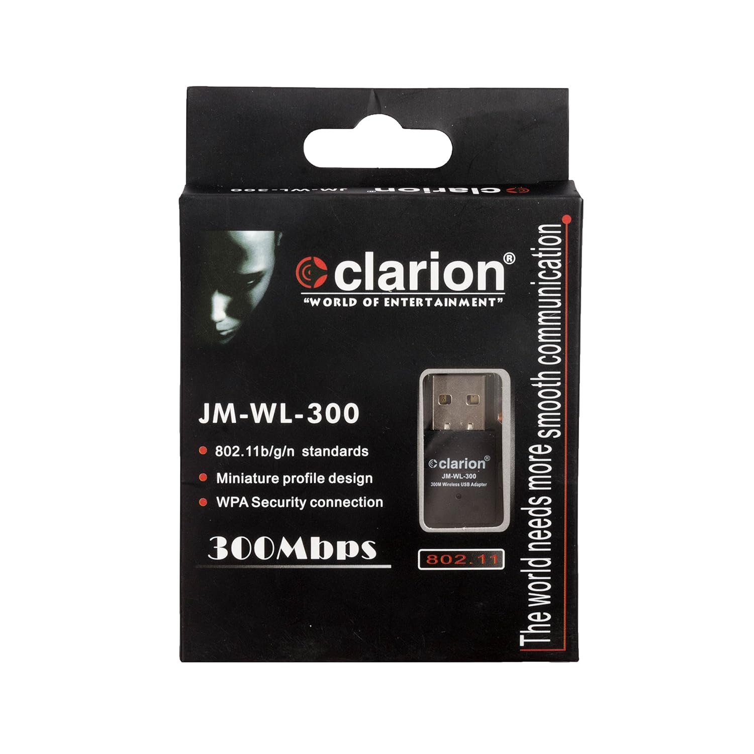 Clarion JM-WL-300 Wireless Adaptor for Desktop/Laptop