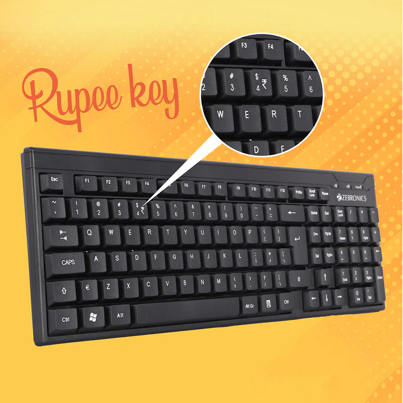 Zebronics Wireless Keyboard Mouse Combo Companion 105