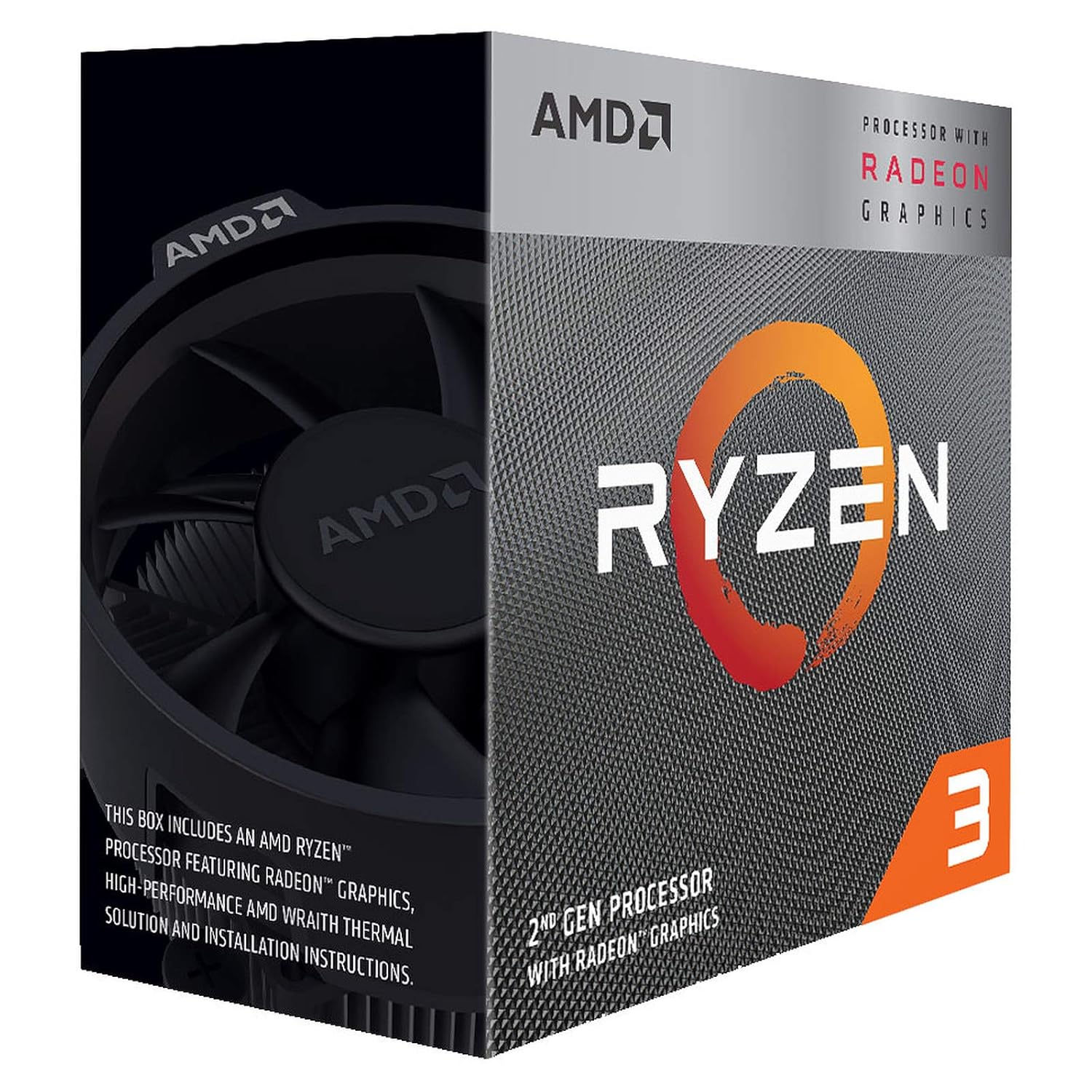 AMD Ryzen 3 3200G with RadeonVega 8 Graphics Desktop Processor 4 Cores up to 4GHz 6MB Cache Socket AM4 (YD320GC5FHBOX)